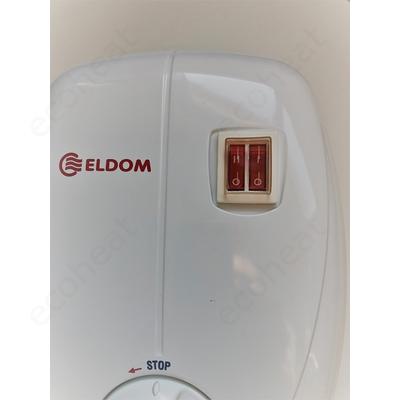ELDOM Beta 7 fürdőszobai elektromos átfolyós vízmelegítő kétfokozatú teljesítmény kapcsolóval (3,5 + 3 kW)