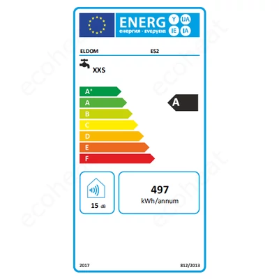 Kép 2/3 - ELDOM E52 konyhai elektromos átfolyós vízmelegítő egykaros csapteleppel (5 kW)