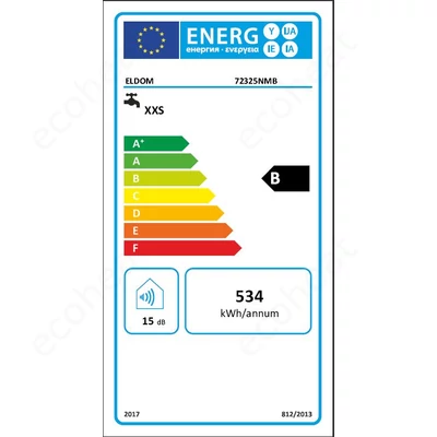 Kép 2/8 - ELDOM 10 literes elektromos vízmelegítő - energiacimke