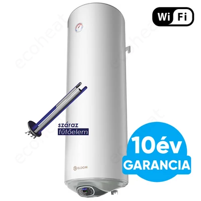 Kép 1/6 - ELDOM Eureka SD-150 Smart WiFi - csökkentett szervizigényű elektromos vízmelegítő (150 liter / 2,4 kW / 462 mm Ø)