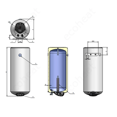 Kép 8/8 - ELDOM Favourite 120 Smart - elektromos vízmelegítő (120 liter - 3 kW - 462 mm Ø)