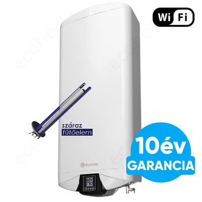 Kép 1/9 - Smart, Wifis lapos bojler - 80 liter / 3 kW / eldom