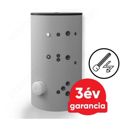 Kép 1/3 - ELDOM Green Line S2 1500 álló indirekt HMV tartály (1500 liter / 2 hőcserélő / 12 kW)