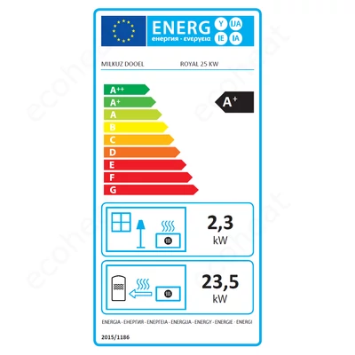 Kép 2/11 - FALCON CENTRAL-B 25 pellet kazán - energiacímke