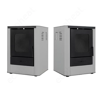 Kép 4/9 - Falcon RIMINI Comodo Central W18 vízteres fatüzelésű kályha (18 kW - szürke)