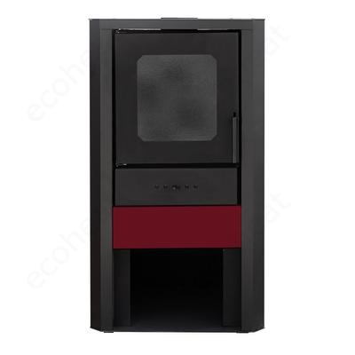 FALCON COMODO Central W27 vízteres fatüzelésű kályha (27 kW - bordó)