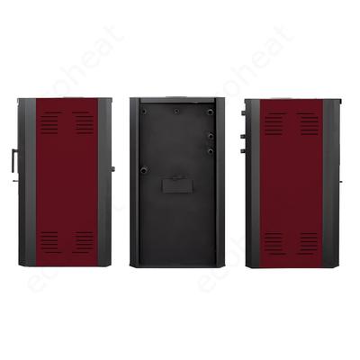 FALCON COMODO Central W27 vízteres fatüzelésű kályha (27 kW - bordó)