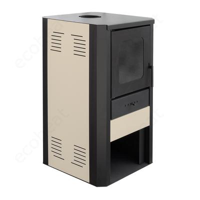 FALCON COMODO Central W27 vízteres fatüzelésű kályha (27 kW - bordó)