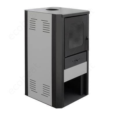 FALCON COMODO Central W27 vízteres fatüzelésű kályha (27 kW - bordó)