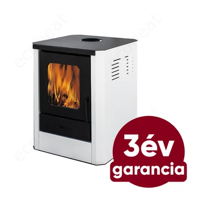 Kép 1/9 - Falcon RIMINI Comodo Central W18 vízteres fatüzelésű kályha (18 kW - fehér)