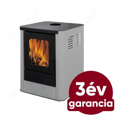 Kép 1/9 - Falcon RIMINI Comodo Central W18 vízteres fatüzelésű kályha (18 kW - szürke)