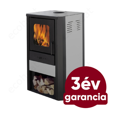 FALCON COMODO Central W27 vízteres fatüzelésű kályha (27 kW - szürke)