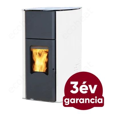Kép 1/14 - FALCON COMODO CENTRAL P25 vízteres pellet kályha (Fehér)