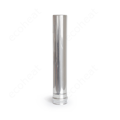 80 x 500 mm rozsdamentes pellet kályha füstcső - fémszínű