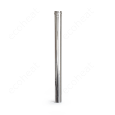 80 x 1000 mm rozsdamentes pellet kályha füstcső - fémszínű