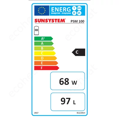 Kép 2/6 - Sunsystem PSM 100 hűtési és fűtési puffer tartály szigeteléssel hőszivattyúhoz (100 liter)