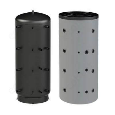 Kép 4/5 - Sunsystem PBM R1 300 fűtési puffer tartály 1 db hőcserélővel - szigeteléssel, 90°-os csonkozással (278 liter)