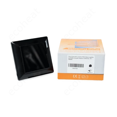 Kép 6/7 - FALCON WiFi Control PRO Black digitális szobatermosztát központi fűtéshez (3A - fekete) (iOS / Android)
