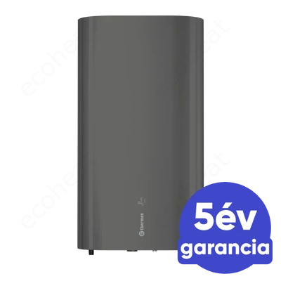 Kép 1/7 - modern stílus és hagyományos vezérlés találkozása - antracit lapos bojler 100 liter / 2500 Watt