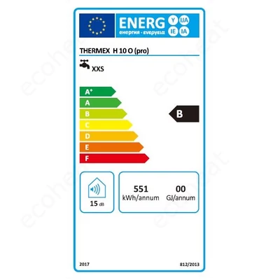 Kép 3/6 - THERMEX HIT PRO - H10 O 10 literes elektromos vízmelegítő - pult fölé telepíthető alsó kifolyású (B energia osztály / 1,5 kW)