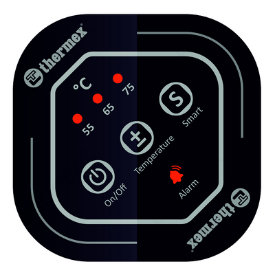 THERMEX Flat Smart IF - vezérlőpanel kezelőfelület