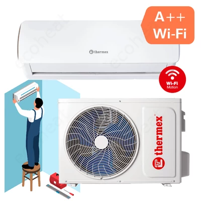 Kép 1/14 - Inverteres, split klíma, wifi vezérléssel, 3,5 kW, thermex wifi légkondicionáló