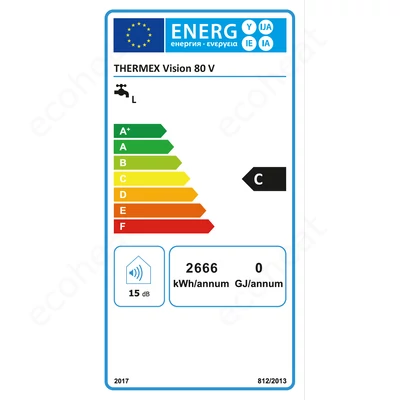 Kép 2/5 - THERMEX VISION 80 - energiacímke