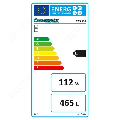 Kép 2/4 - Centrometal CAS-503 fűtési puffer tartály - energiacimke