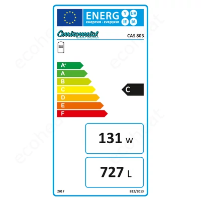 Kép 2/4 - Centrometal CAS-803 fűtési puffer tartály - energiacimke