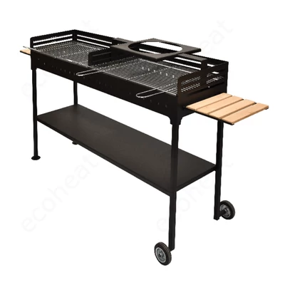 Kép 2/4 - MSS Premium FM R Grill grillsütő állvány üsttartóval (134 x 40 cm)