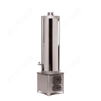 Kép 2/10 - MSS FM INOX 70 fatüzelésű acél vízmelegítő - 70 literes rozsdamentes tartállyal / 4,5 kW-os tűztérrel