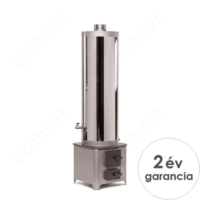 Kép 1/10 - MSS FM INOX 70 fatüzelésű acél vízmelegítő - 70 literes rozsdamentes tartállyal / 4,5 kW-os tűztérrel