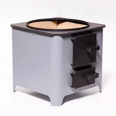 Kép 4/10 - MSS FM INOX 70 fatüzelésű acél vízmelegítő - 70 literes rozsdamentes tartállyal / 4,5 kW-os tűztérrel