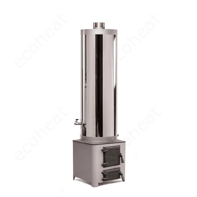 Kép 2/10 - MSS FM INOX 90 fatüzelésű acél vízmelegítő - 90 literes rozsdamentes tartállyal / 5,5 kW-os tűztérrel