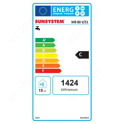 Kép 2/7 - Sunsystem MB V/S1 L 80 - energiacímke