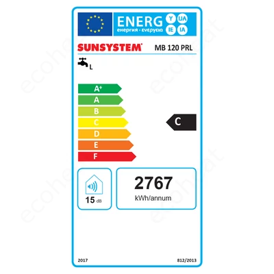 Kép 2/7 - Sunsystem MB V/S2 R 120 fali álló indirekt HMV tartály 2 párhuzamos hőcserélővel (jobbos / 120 liter / 3 kW)