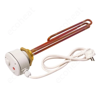 Kép 1/4 - UNIVAL elektromos fűtőbetét 3 kW - beépített termosztáttal (6/4" - galvanizált)