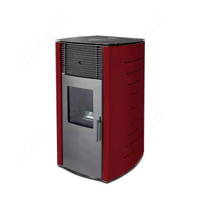 Kép 7/10 - WENTOREX Milano PS-D 10 meleg levegős pellet kályha (10 kW / bordó)