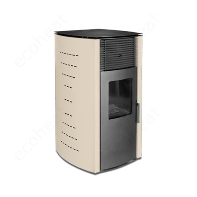 Kép 6/11 - WENTOREX Milano PS-D 10 meleg levegős pellet kályha (10 kW / krém)