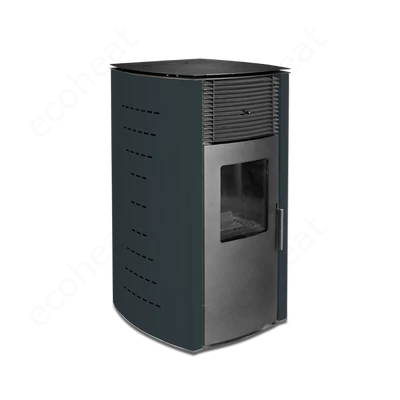 Kép 6/11 - WENTOREX Milano PS-D 10 meleg levegős pellet kályha (10 kW / szürke)