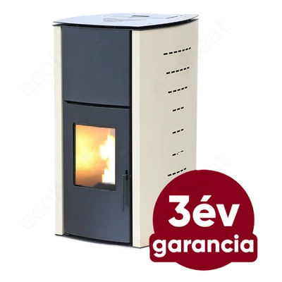 Kép 1/11 - WENTOREX Como PS-H 18 vízteres pellet kályha (18 kW / krém)