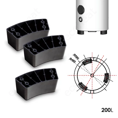 Kép 6/8 - WENTOREX Red HP-IBe 200 INOX hűtési és fűtési puffer tartály hőszivattyúhoz (200 liter / 3 kW)