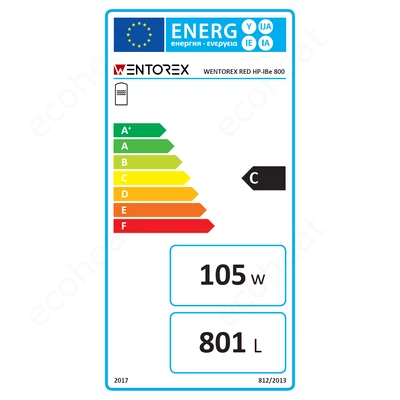 Kép 3/7 - WENTOREX Red HP-IBe 1000 INOX hűtési és fűtési puffer tartály hőszivattyúhoz (1000 liter / 3 kW)