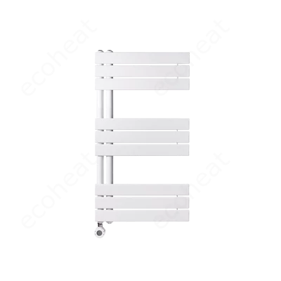 Kép 1/8 - WENTOREX Asymmetric Electric 400 Watt elektromos törölközőszárító radiátor (fehér - 500 mm)