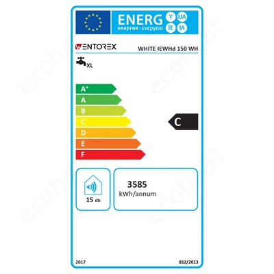 Kép 3/8 - WENTOREX White IEWHd 150 liter - energiacímke