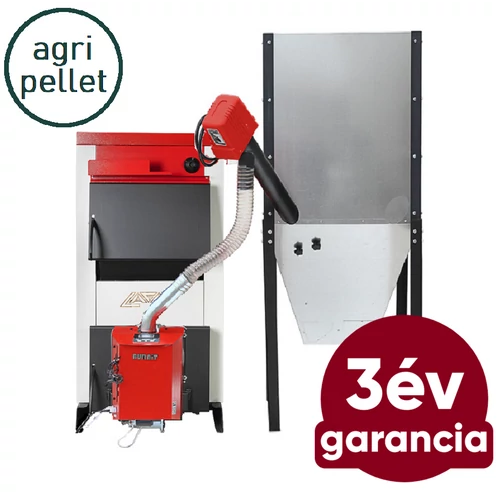 LAFAT SM vegyes tüzelésű kazán + Pell BIO 30 agri pellet égőfej, tartállyal