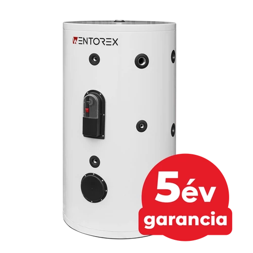 rozsdamentes, egy hőcserélős álló indirekt HMV tartály 300 liter / WENTOREX 
