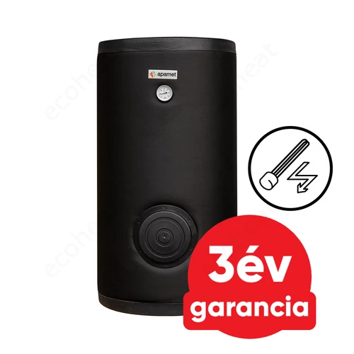APAMET S2 BOT 200 álló indirekt HMV tartály (179 liter / 2 hőcserélő / 3 kW fűtőbetéttel)