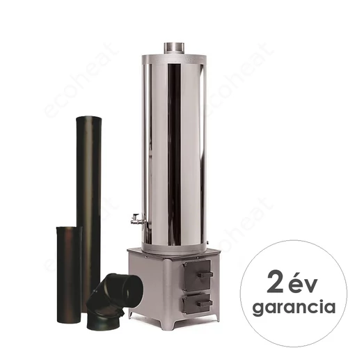 MSS INOX fatüzelésű vízmelegítő 70 liter bojler + 3 db füstcső szett