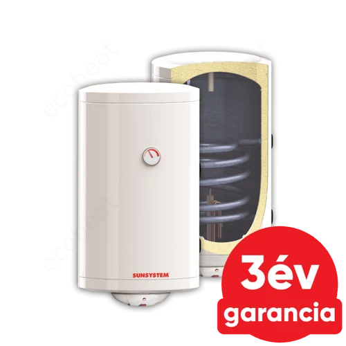 Sunsystem MB V/S1 L 80 fali álló indirekt HMV tartály 1 hőcserélővel (balos / 80 liter / 2 kW)